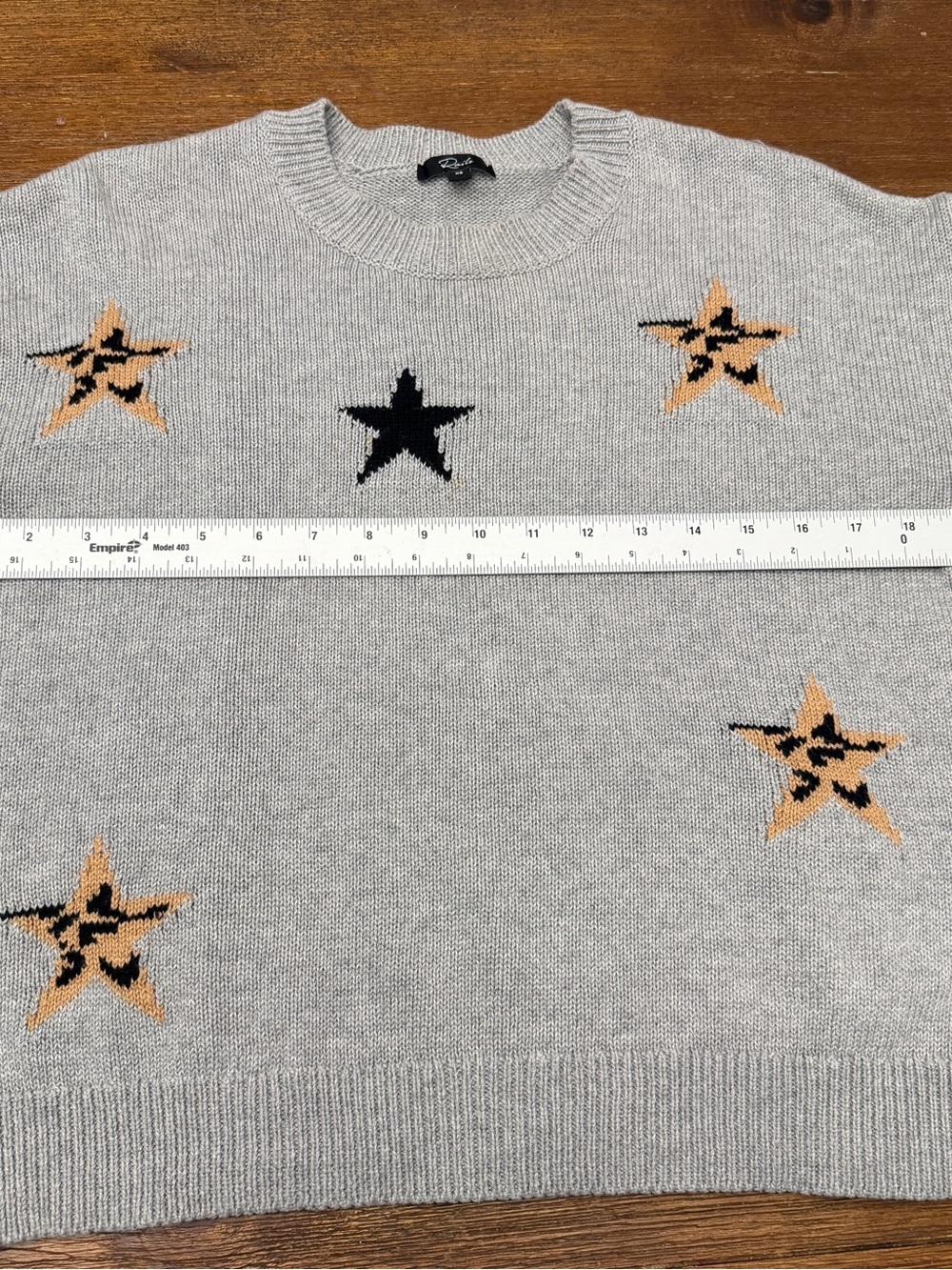 Rails Perci Star Gray Sweater Size XS Cotton/cashmere Blend - Picture 7 of 9
